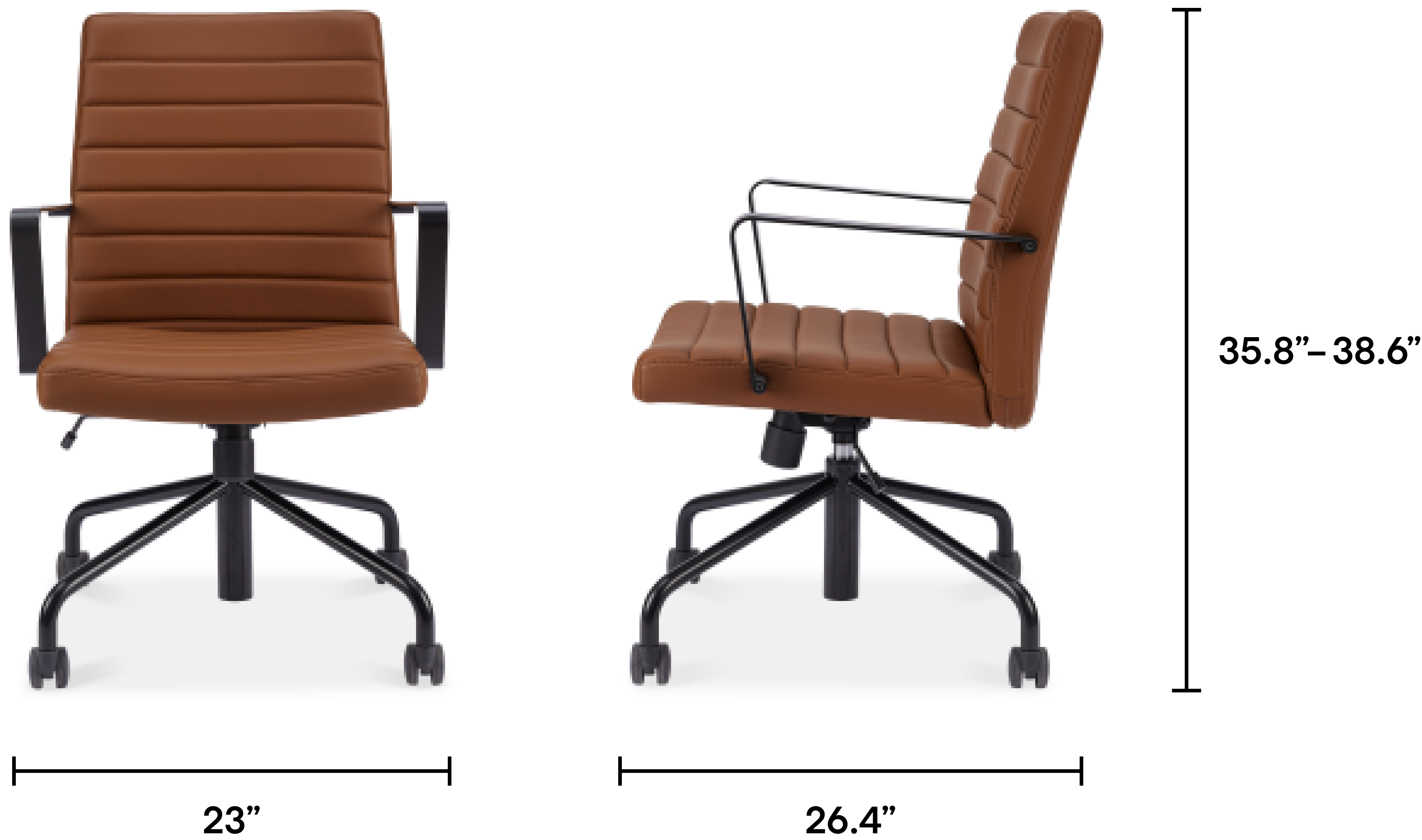 argos brown office chair