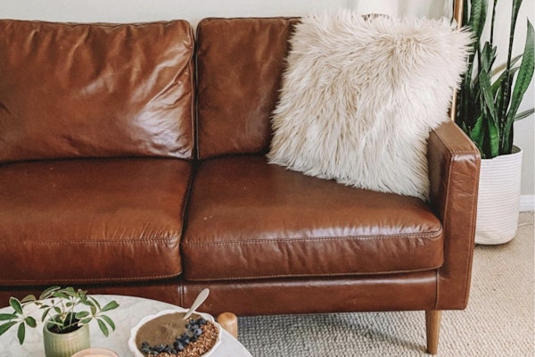 Feather Stanton Leather Sofa, Stanton Furniture Sofa Reviews